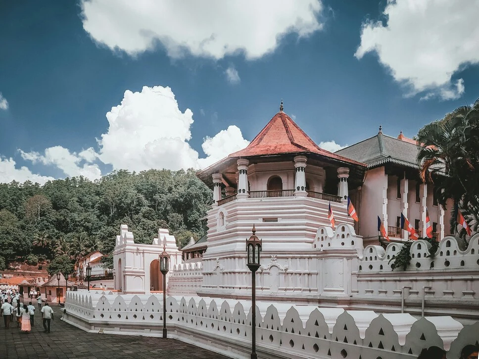 Temple of the Sacred Tooth Relic in Kandy Sri Lanka